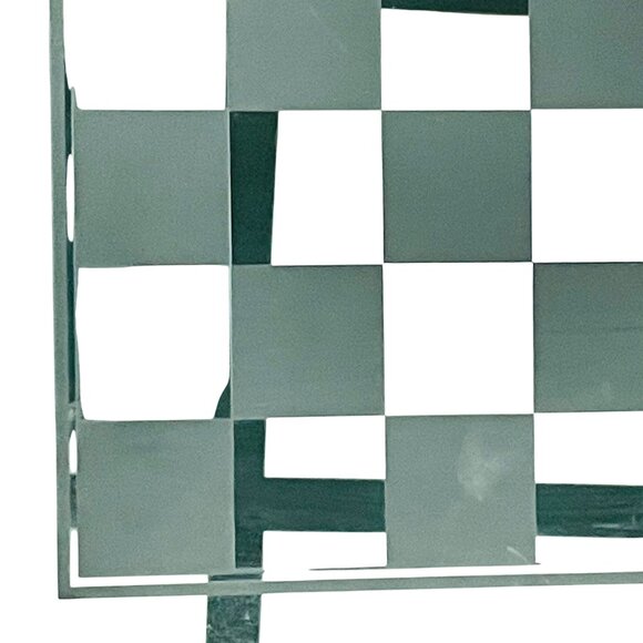 Pavilion Glass Chess Board With Checkerboard Design Black an Clear 15" x 15" - Picture 2 of 10